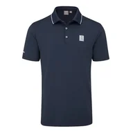 Golf - Męska koszulka golfowa Ping Mr. PING II Polo navy - miniaturka - grafika 1