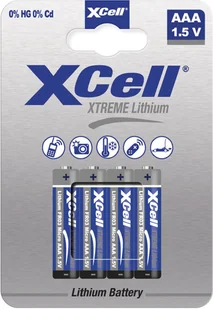 XCell Batterie Extreme Lithium FR03 Micro AAA 4St. - Baterie i akcesoria - miniaturka - grafika 1
