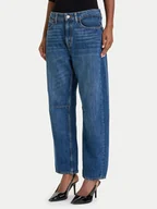 Spodnie damskie - Guess Jeansy W5BA2V D0460 Granatowy Mom Fit - miniaturka - grafika 1