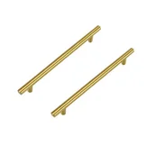 Zawiasy, okucia i inne akcesoria - szt. Złoty uchwyt meblowy Uchwyt do szafki kuchennej 96 mm Uchwyt mosiężny Uchwyt do szuflady ze stali nierdzewnej Uchwyt kuchenny - miniaturka - grafika 1