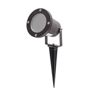 Lampy ogrodowe - Lampa Ogrodowa wbijana REFLEKTOR na GU10 CZARNY wodoodporna IP65 - miniaturka - grafika 1