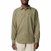 Koszule męskie - Męska koszula z długim rękawem Columbia Silver Ridge Utility Lite Long Sleeve stone green - M - miniaturka - grafika 1
