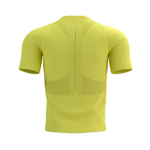 COMPRESSPORT Koszulka biegowa TRAIL HALF-ZIP FITTED SS TOP green sheen - Koszulki sportowe męskie - miniaturka - grafika 6