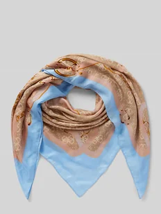 Szal z wiskozy z detalem z logo model ‘FOULARD’ - Apaszki i szaliki damskie - miniaturka - grafika 1