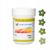 Dodatki do ciast w płynie, aromaty - Foodcolours BARWNIK SPOŻYWCZY W ŻELU 35g OLIWKOWY 55 - miniaturka - grafika 1
