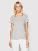 Koszulki i topy damskie - Tommy Hilfiger T-Shirt Heri Tage WW0WW24969 Szary Regular Fit - miniaturka - grafika 1