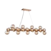 Lampy sufitowe - Maytoni LAMPA wisząca DALLAS MOD547PL-25G Maytoni szklana OPRAWA zwis kule balls bursztynowe MOD547PL-25G - miniaturka - grafika 1