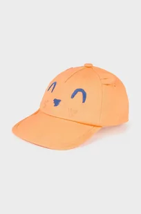 Mayoral czapka z daszkiem bawełniana dziecięca kolor pomarańczowy z aplikacją - Czapki dla dzieci - miniaturka - grafika 1
