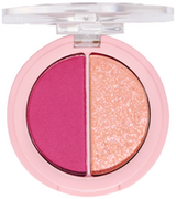 Cienie do powiek - KimChi Chic Glazed 2 Go Matte Pink Magnet+Pink shimmer Cinq 2.8 g - miniaturka - grafika 1