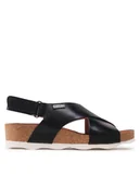 Sandały damskie - Pikolinos Sandały W9E-0912 Czarny - miniaturka - grafika 1