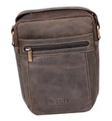 Portfele - Męska Listonoszka Z Bydlęcej Skóry Naturalnej Lumarko! - miniaturka - grafika 1