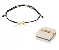 Bransoletki - Bransoletka Złota na Nogę Znak Nieskończoności BZ94 - miniaturka - grafika 1