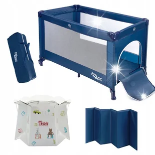 Łóżeczko turystyczne dla dzieci składane kojec i 10x podróżny nocnik tron - Łóżeczka i kojce Łóżeczko turystyczne dla dzieci składane kojec i 10x podróżny nocnik tron - Łóżeczka i kojce - miniaturka - grafika 1