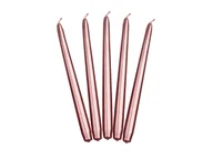 Świece - Party Deco Świeca stożkowa metaliczna różowe złoto - 24 cm - 10 szt. SKMET-019R - miniaturka - grafika 1