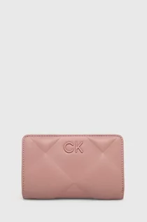 Portfele - Calvin Klein portfel damski kolor różowy - grafika 1