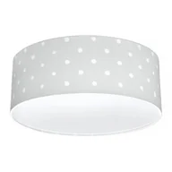 Lampy sufitowe - Szary plafon do pokoju dziecięcego Lovely Dots Grey - miniaturka - grafika 1