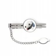 Spinki do mankietów i krawatów - Bedlington Terrier geometryczny Spinka do krawata - miniaturka - grafika 1