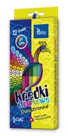 Przybory szkolne - Tetis Kredki Tetiski trójkątne dwust. 12szt 24 kol. TETIS - miniaturka - grafika 1