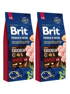 Brit Premium by Nature Senior Large&Extra Large L+XL 15 kg - Sucha karma dla psów - miniaturka - grafika 1