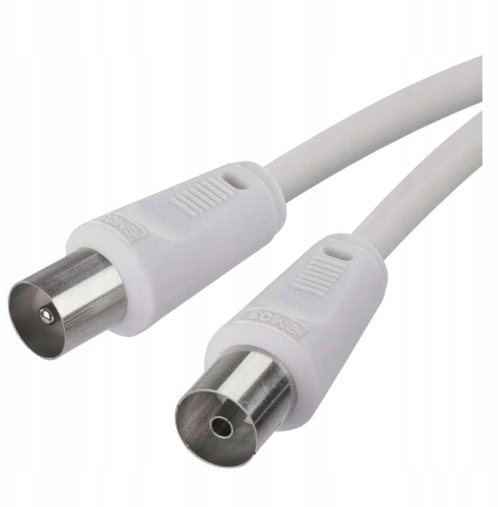 Kabel Poynting Kabel antenowy koaksjalny 5m coax.male - female biały EMOS S30500