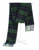 Apaszki i szaliki męskie - Szal Szalik Męski Zimowy Ciepły Granatowo - Zielony W Kratkę Pako Jeans - miniaturka - grafika 1