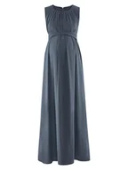 Sukienki - Sukienka ciążowa maxi elegancka bez rękawów szara Bellybutton Maternity, r.36 - miniaturka - grafika 1