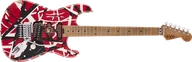 Gitary elektryczne - EVH Striped Series Frankenstein Frankie Maple Fingerboard Red with Black Stripes Relic - miniaturka - grafika 1