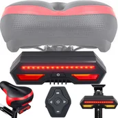 Lampki rowerowe - LAMPKA ROWEROWA NA ROWER LAMAKA TYŁ KIERUNKOWSKAZ USB - miniaturka - grafika 1