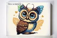 Malowanie po numerach - Sówka Nocówka, sowa, ptak, ptaki, malowanie po numerach, blejtram - miniaturka - grafika 1