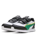 Buty dla chłopców - Puma Sneakersy "R78 Lightwind Super Puma" w kolorze biało-czarno-zielonym - miniaturka - grafika 1