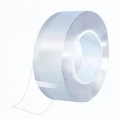 Taśmy klejące - Taśma Przeźroczysta Dwustronna Wielorazowa Mocna - miniaturka - grafika 1