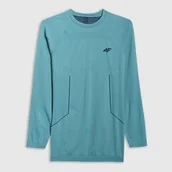 Pozostała odzież narciarska - Bielizna termoaktywna bezszwowa (góra) męska 4F 4FWAW25USEAM233-46S Zielony XXL/3XL - miniaturka - grafika 1