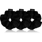 Ozdoby do włosów - GLOV Satin Scrunchies S/M/L gumki do włosów Black 3 szt. - miniaturka - grafika 1
