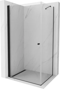 Mexen Pretoria kabina prysznicowa uchylna 70x100 cm, transparent, czarna - 852-070-100-70-00 - Kabiny prysznicowe - miniaturka - grafika 1