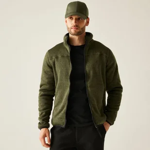 Regatta Polar męski rozsuwany Branleigh Zielony, Rozmiar: 5XL - Bluzy męskie - miniaturka - grafika 1