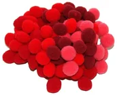 Dekoratorstwo - Brewis Pompony czerwone 10 mm POM10 - miniaturka - grafika 1