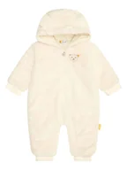 Pajacyki dla niemowląt - Steiff Kombinezon polarowy w kolorze kremowym - miniaturka - grafika 1