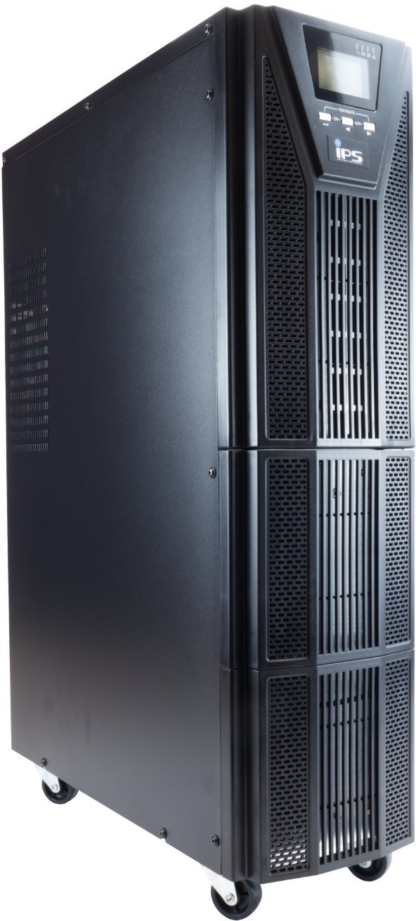 UPS IPS WAKSPOWER11-G4-10k0-4: Obudowa tower, sinus, online VFI, metal case z LCD, 10000VA/10000W/230V PF...
