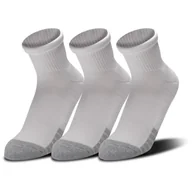 Skarpetki damskie - Under Armour, Skarpety treningowe Unisex (3-pack), Heatgear Quarter, 1353262-100, Białe, Rozmiar L - miniaturka - grafika 1