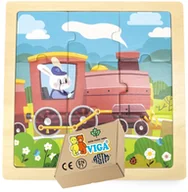 Zabawki sensoryczne - KREATYWNE BEZPIECZNE zabawki VIGA PUZZLE 1 2 3 latka - miniaturka - grafika 1