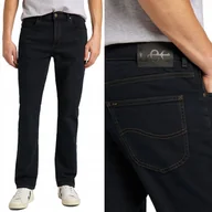 Spodnie męskie - Lee BROOKLYN STRAIGHT Blue Black proste ciemne spodnie jeansowe W48 L32 - miniaturka - grafika 1