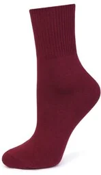 Skarpetki damskie bawełniane bezuciskowe krótkie bordoweArt.1098 Cerber - Skarpetki damskie - miniaturka - grafika 1