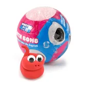 Pozostałe akcesoria do kąpieli i SPA - MONSTER Bath - kula do kąpieli 140g Malina, z niespodzianką - miniaturka - grafika 1