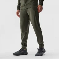 Spodnie sportowe męskie - Męskie spodnie treningowe 4F 4FRAW23TFTRM468 - khaki - miniaturka - grafika 1