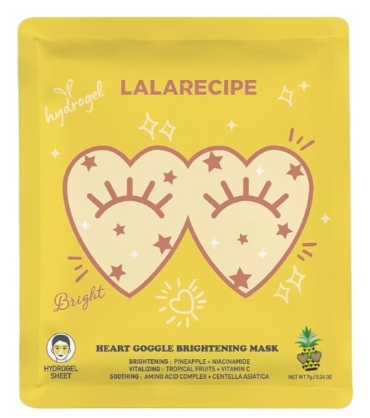 LalaRecipe Gheart Goggle Brightening Mask, Rozjaśniająca Maska w Płachcie pod Oczy