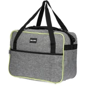 Walizki - Torba podróżna na bagaż samolotowy torba fitness sportowa weekend siłkę szara szary, srebrny - miniaturka - grafika 1