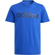 Koszulki dla chłopców - Koszulka dla dzieci adidas Essentials Linear Logo Cotton Tee - miniaturka - grafika 1