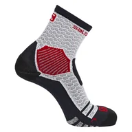 Skarpetki męskie - Skarpety za kostkę SALOMON NSO LONG RUN 14782-K76WR – Biały - miniaturka - grafika 1