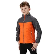 Kurtki i płaszcze dla chłopców - Regatta dziecięca 'Junior Freezeway' lekka izolowana kurtka z falbanką/pikowana, blaze pomarańczowy/magnes, XXS (3-4) - miniaturka - grafika 1