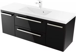 Szafka z Umywalką ATHOS 120 cm D BLACK - Szafki łazienkowe - miniaturka - grafika 1